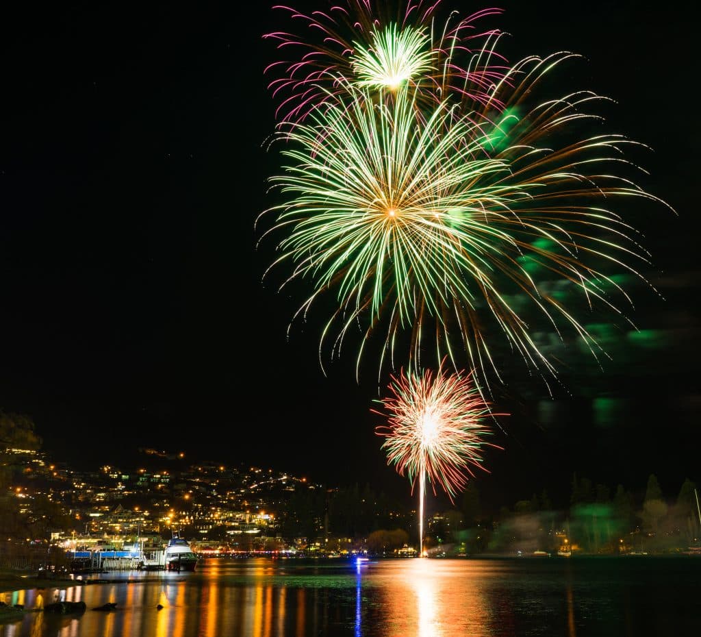 Bonfire night in Queenstown 